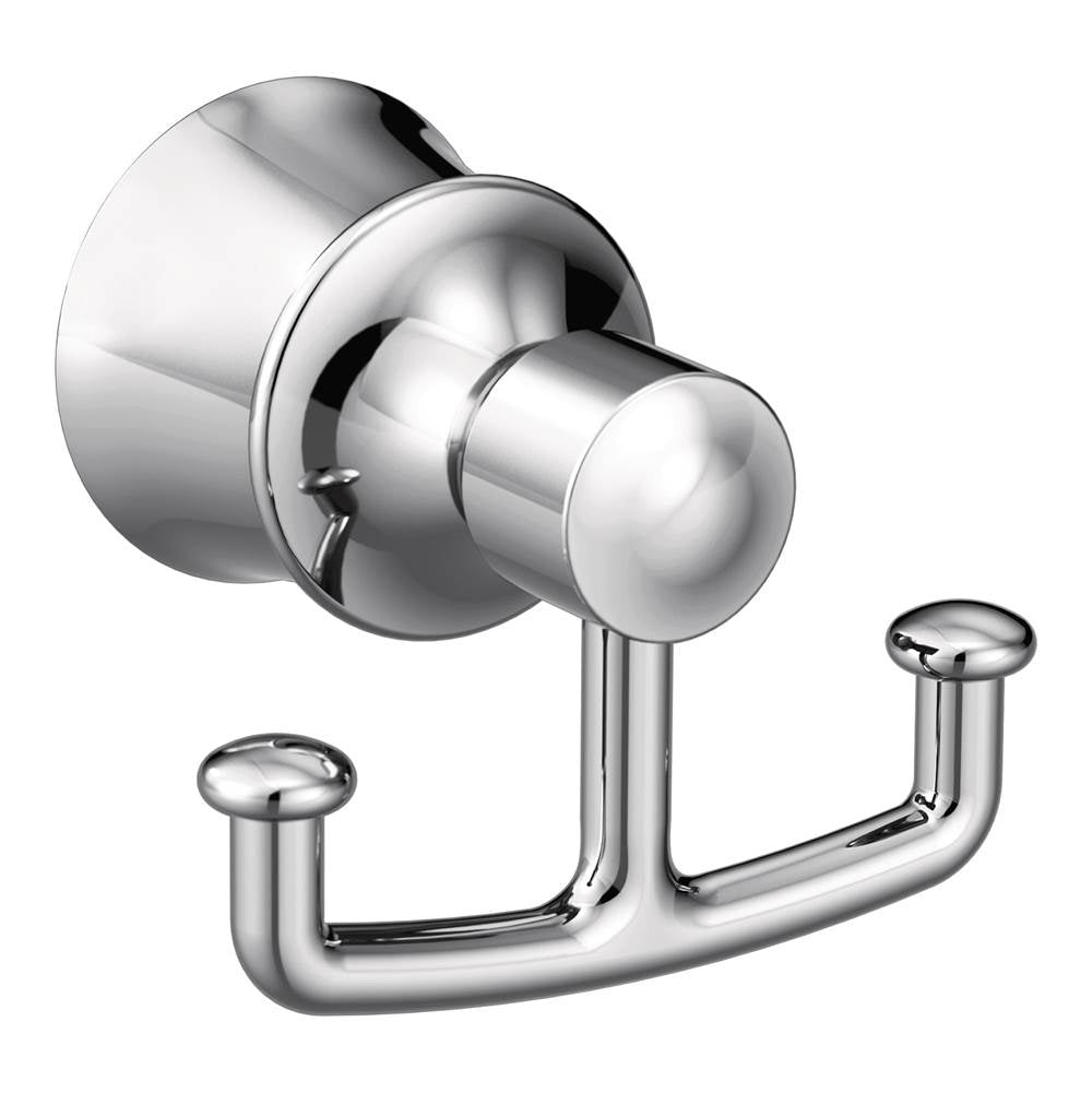 Moen - Chrome Double Robe Hook - Chrome