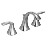 Moen - Voss Two-Handle 8 in. Widespread Bathroom Faucet Trim Kit, Valve Required, Chrome - Chrome