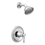 Moen - Dartmoor Posi-Temp Single-Handle Wall-Mount Shower Only Faucet Trim Kit in Chrome (Valve Sold Separately) - Chrome