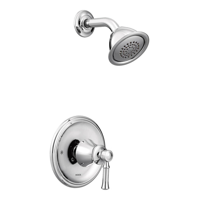Moen - Dartmoor Posi-Temp Single-Handle Wall-Mount Shower Only Faucet Trim Kit in Chrome (Valve Sold Separately) - Chrome