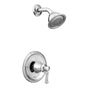 Moen - Dartmoor Posi-Temp Single-Handle Wall-Mount Shower Only Faucet Trim Kit in Chrome (Valve Sold Separately) - Chrome