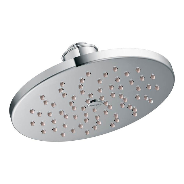 Moen - 8'' Eco-Performance Single-Function Rainshower Showerhead with Immersion Technology, Chrome - Chrome