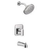 Moen - Rizon M-CORE 3-Series 1-Handle Eco-Performance Tub and Shower Trim Kit in Chrome (Valve Sold Separately) - Chrome