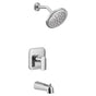 Moen - Rizon M-CORE 3-Series 1-Handle Eco-Performance Tub and Shower Trim Kit in Chrome (Valve Sold Separately) - Chrome