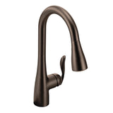 Moen - Arbor One-Handle Pulldown Kitchen Faucet Featuring Power Boost and Reflex, Oil Rubbed Bronze - Oil Rubbed Bronze
