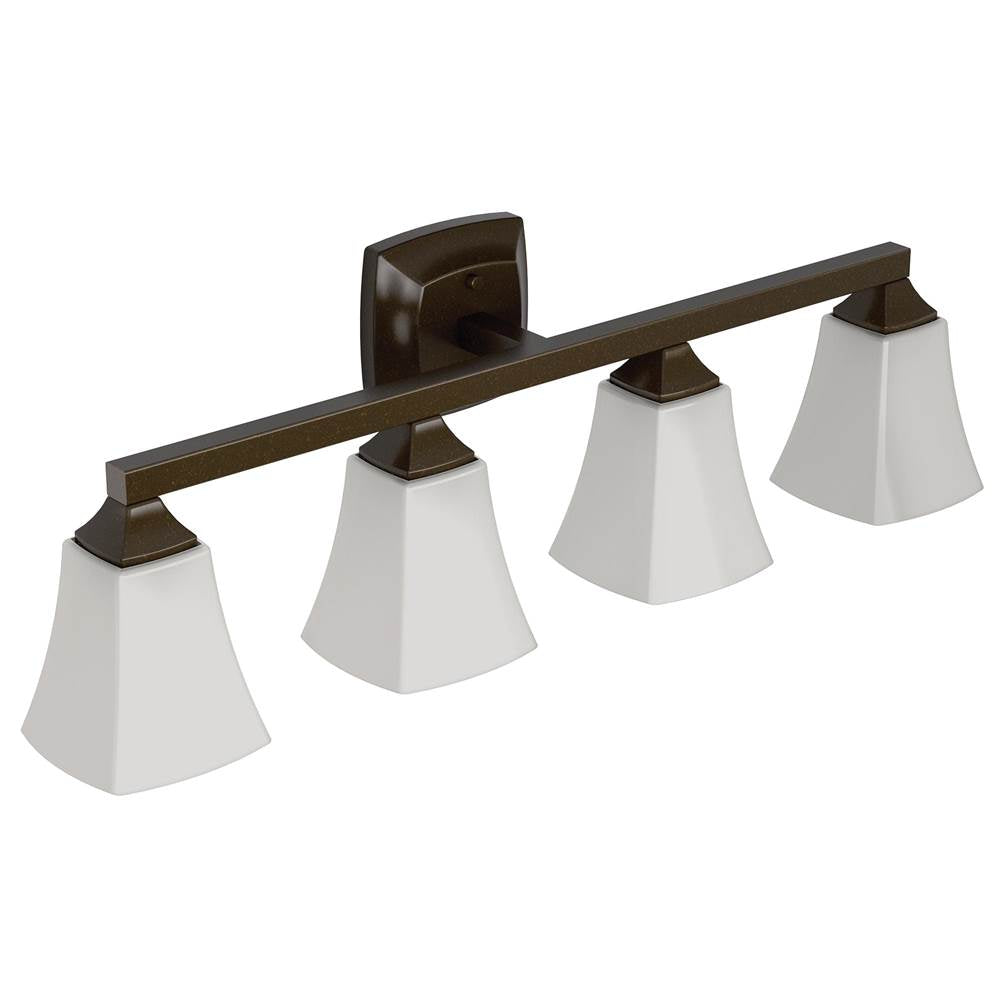 Moen - Oil Rubbed Bronze Four Globe Bath Light - Oil Rubbed Bronze