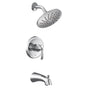 Moen - Glyde M-CORE 2-Series Eco Performance 1-Handle Tub and Shower Trim Kit in Chrome (Valve Sold Separately) - Chrome