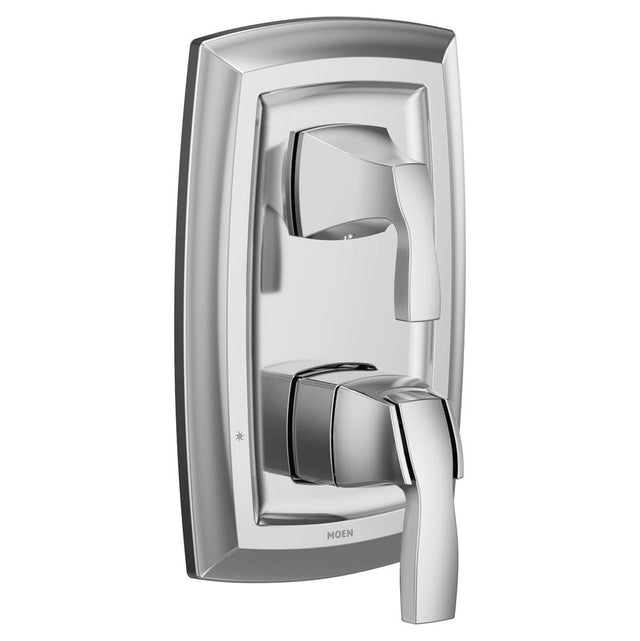 Moen - Voss M-CORE 3-Series 2-Handle Shower Trim with Integrated Transfer Valve in Chrome (Valve Sold Separately) - Chrome