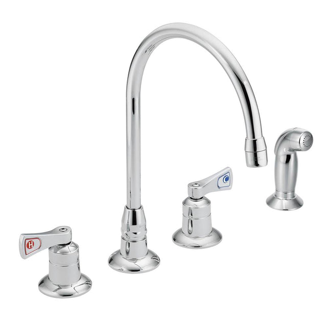 Moen - Chrome two-handle kitchen faucet - Chrome