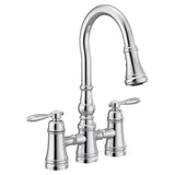 Moen - Moen Weymouth 2-Handle Bridge Faucet in Chrome - Chrome