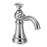 Moen - Traditional Deck Mounted Kitchen Soap Dispenser with Above the Sink Refillable Bottle, Chrome - Chrome