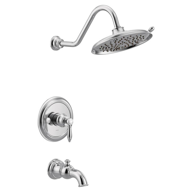Moen - Weymouth M-CORE 3-Series 1-Handle Eco-Performance Tub and Shower Trim Kit in Chrome (Valve Sold Separately) - Chrome