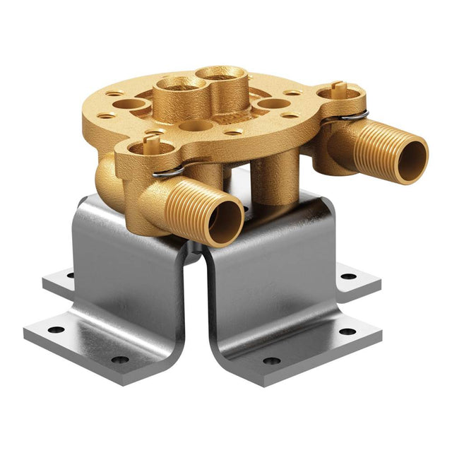 Moen - Freestanding Floor Mount Tub Filler Single Riser Floor Joist Concrete Mounting Kit - Unfinished