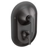 Moen - Doux Posi-Temp with Built-in 3-Function Transfer Valve Trim Kit, Valve Required, Matte Black - Matte Black