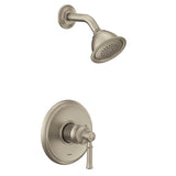 Moen - Dartmoor M-CORE 2-Series Eco Performance 1-Handle Shower Trim Kit in Brushed Nickel (Valve Sold Separately) - Brushed Nickel