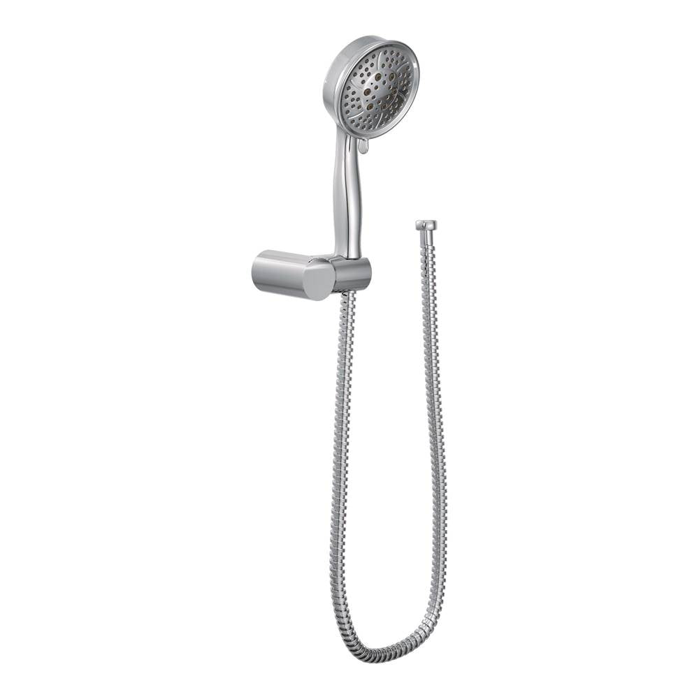 Moen - Handheld Shower with Wall Bracket, Chrome - Chrome