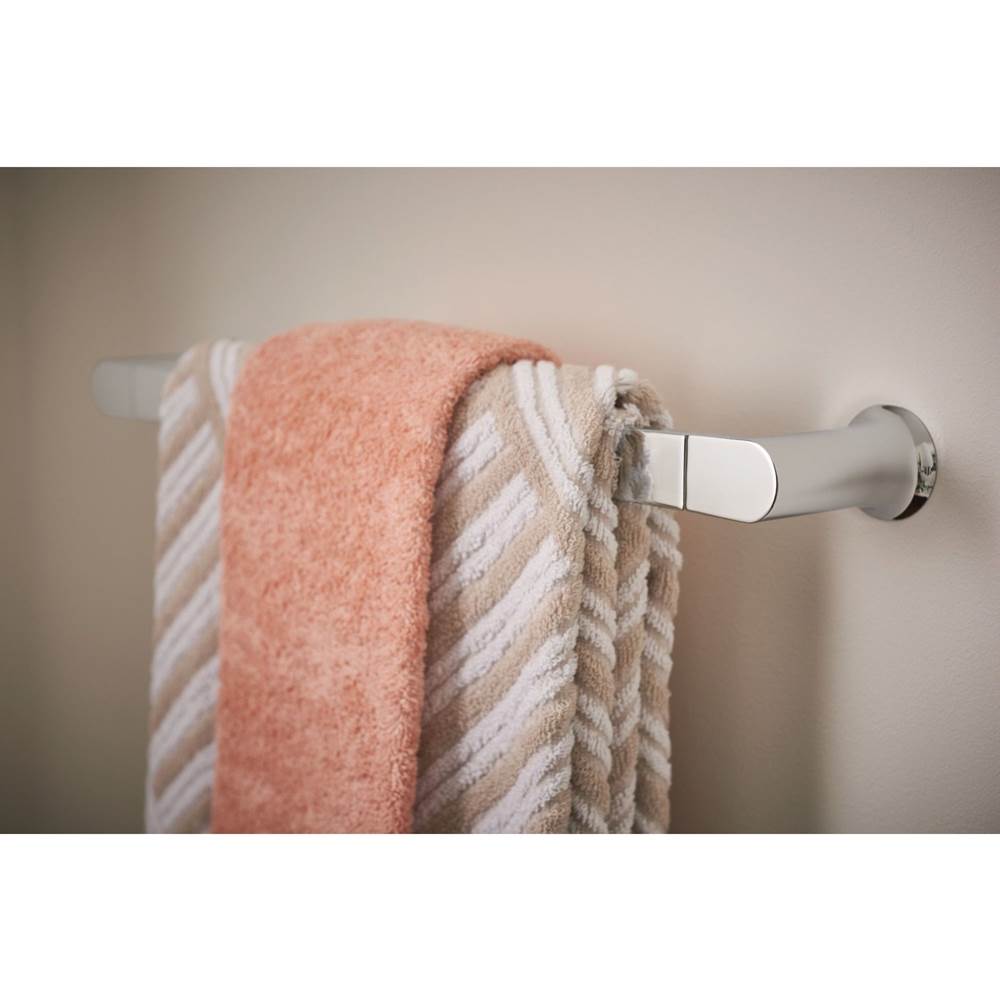 Brushed Nickel 18'' Designer Grab Bar