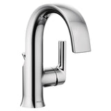 Moen - Doux Collection One-Handle High Arc Laminar Stream Bathroom Faucet, Chrome - Chrome