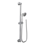 Moen - Weymouth Traditional Eco-Performance Handshower Handheld Shower with 30-Inch Slide Bar and 69-Inch Metal Hose, Chrome - Chrome