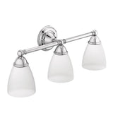 Moen - Chrome Three Globe Bath Light - Chrome