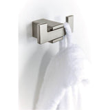 Brushed Nickel Double Robe Hook