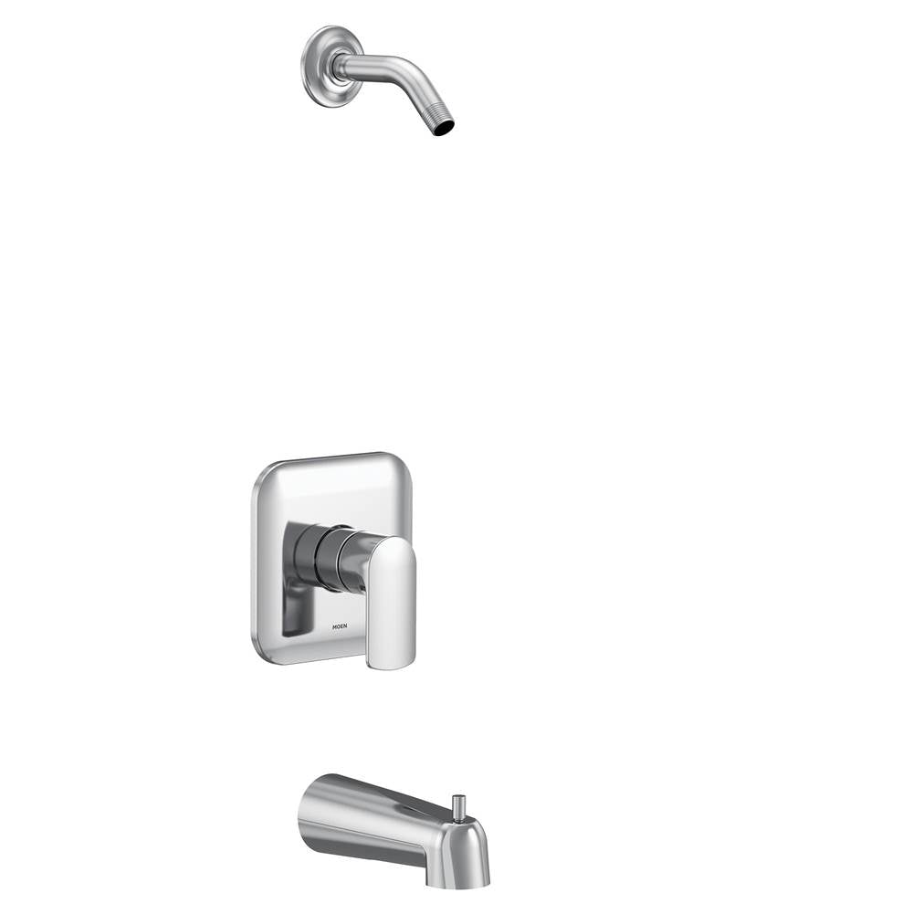 Moen - Rizon M-CORE 2-Series 1-Handle Tub and Shower Trim Kit in Chrome (Valve Sold Separately) - Chrome
