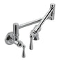 Moen - Traditional Wall Mount Swing Arm Folding Pot Filler Kitchen Faucet, Chrome - Chrome