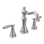 Moen - Weymouth 8 in. Widespread 2-Handle High-Arc Bathroom Faucet Trim Kit in Chrome (Valve Sold Separately) - Chrome