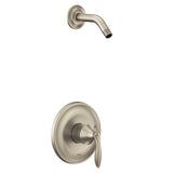 Moen - Eva M-CORE 2-Series 1-Handle Shower Trim Kit in Brushed Nickel (Valve Sold Separately) - Brushed Nickel