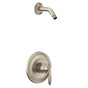 Moen - Eva M-CORE 2-Series 1-Handle Shower Trim Kit in Brushed Nickel (Valve Sold Separately) - Brushed Nickel