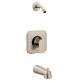 Moen - Genta Brushed Nickel Posi-Temp Single-Handle Tub/Shower Trim Only - Brushed Nickel
