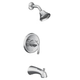 Moen - Glyde M-CORE 2-Series Eco Performance 1-Handle Tub and Shower Trim Kit in Chrome (Valve Sold Separately) - Chrome