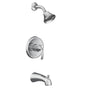 Moen - Glyde M-CORE 2-Series Eco Performance 1-Handle Tub and Shower Trim Kit in Chrome (Valve Sold Separately) - Chrome