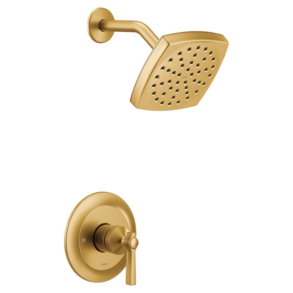 Moen - Flara M-CORE 3-Series 1-Handle Shower Trim Kit in Brushed Gold (Valve Sold Separately) - Brushed Gold