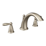Moen - Brantford 2-Handle Deck-Mount Roman Tub Faucet Trim Kit in Brushed Nickel (Valve Sold Separately) - Brushed Nickel