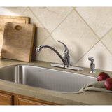 Torrance Chrome Single-Handle Lever Kitchen Faucet with Side Spray