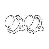 Moen - Tri-Blade Replacement Handles,Quantity 2 - Chrome