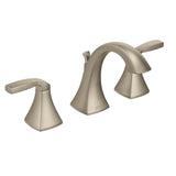 Moen - Voss 8 in. Widespread 2-Handle High-Arc Bathroom Faucet Trim Kit in Brushed Nickel (Valve Sold Separately) - Brushed Nickel