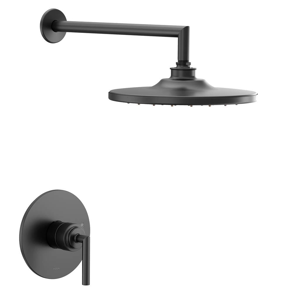 Moen - Arris M-CORE 2-Series Eco Performance 1-Handle Shower Trim Kit in Matte Black (Valve Sold Separately) - Matte Black