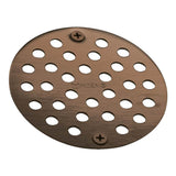 Moen - 4-Inch Screw-In Shower Strainer Drain Cover, Oil Rubbed Bronze - Oil Rubbed Bronze
