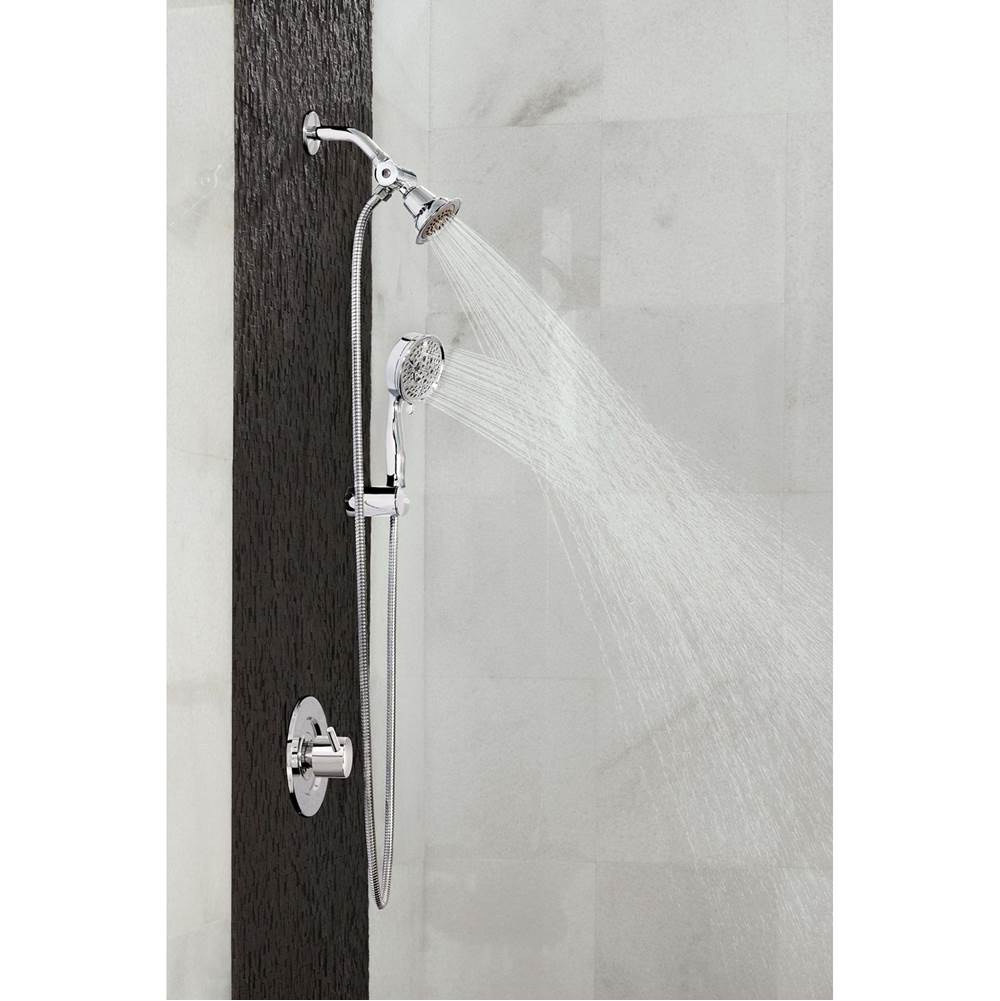 One-Function 3-1/2'' Diameter Shower Head, Chrome
