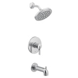 Moen - Cia M-CORE 2-Series Eco Performance 1-Handle Tub and Shower Trim Kit in Chrome (Valve Sold Separately) - Chrome