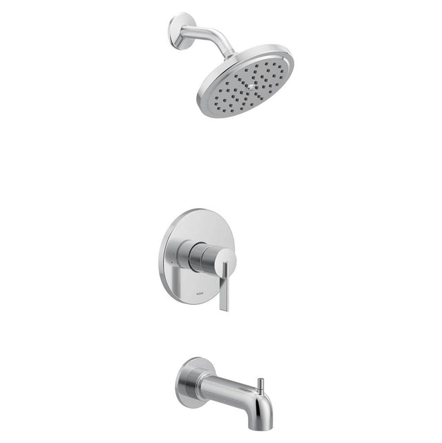 Moen - Cia M-CORE 2-Series Eco Performance 1-Handle Tub and Shower Trim Kit in Chrome (Valve Sold Separately) - Chrome