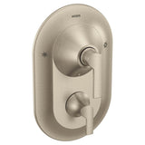 Moen - Doux Posi-Temp with Built-in 3-Function Transfer Valve Trim Kit, Valve Required, Brushed Nickel - Brushed Nickel