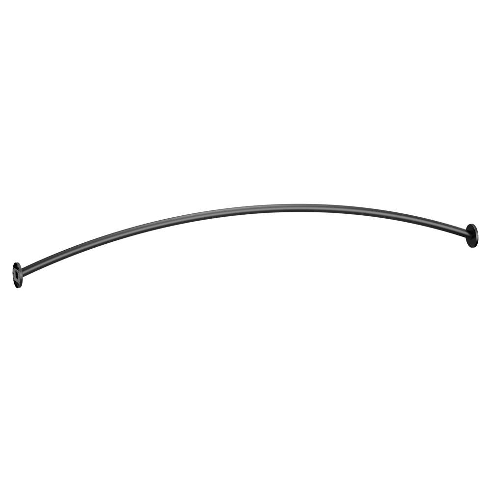 Moen - Matte Black 5' Curved Shower Rod - Matte Black
