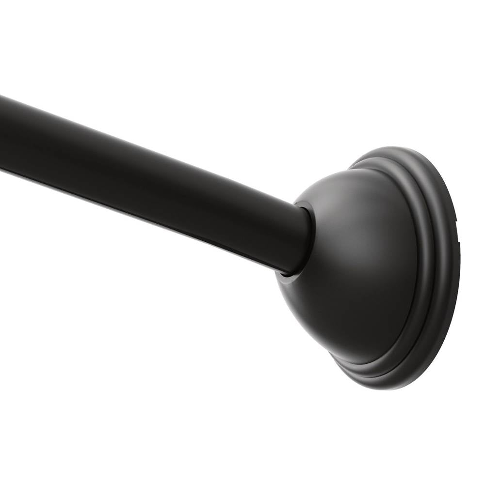 Brushed Gold Adjustable Curved Shower Rod