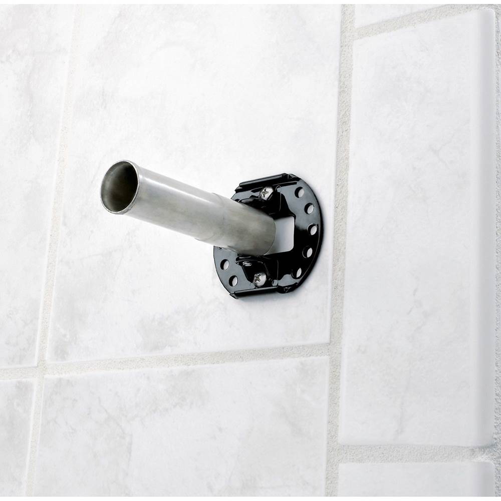Brushed Gold Adjustable Curved Shower Rod
