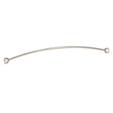 Brushed Gold Adjustable Curved Shower Rod