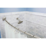 Brushed Gold Adjustable Curved Shower Rod