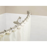 Brushed Gold Adjustable Curved Shower Rod